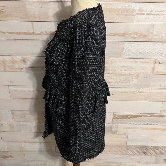 NWT Ann Taylor blue tweed jacket size S - Picture 5 of 13